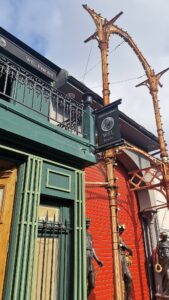 kakemono toile lumineux sur hampe reglables armature noir