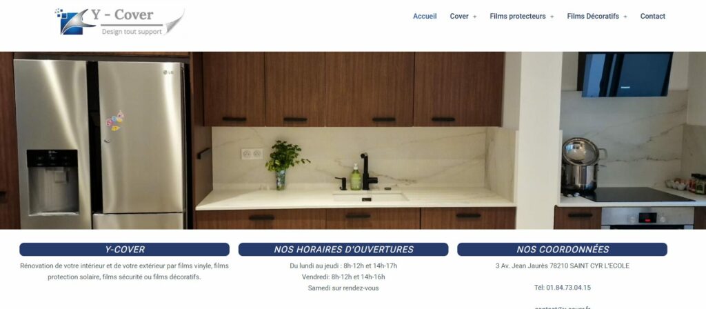 site internet y cover page de garde accueil design tout support yvelines 78